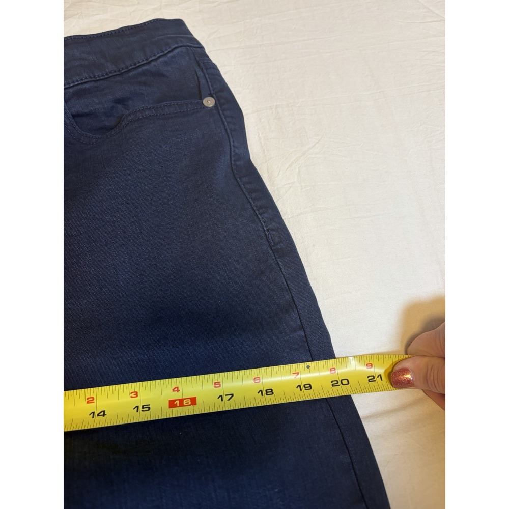 BLANK NYC High Rise Straight Leg Pant ~10/30~Dark Wash Blue Jeans 27" Inseam NWT - Picture 8 of 14